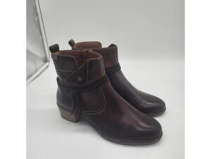 LKNW Pikolinos zaragoza ankle boots brown spain 40 9-9.5